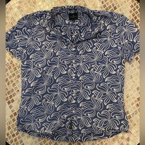 AE Button-Front Short Sleeve Shirt- Size L